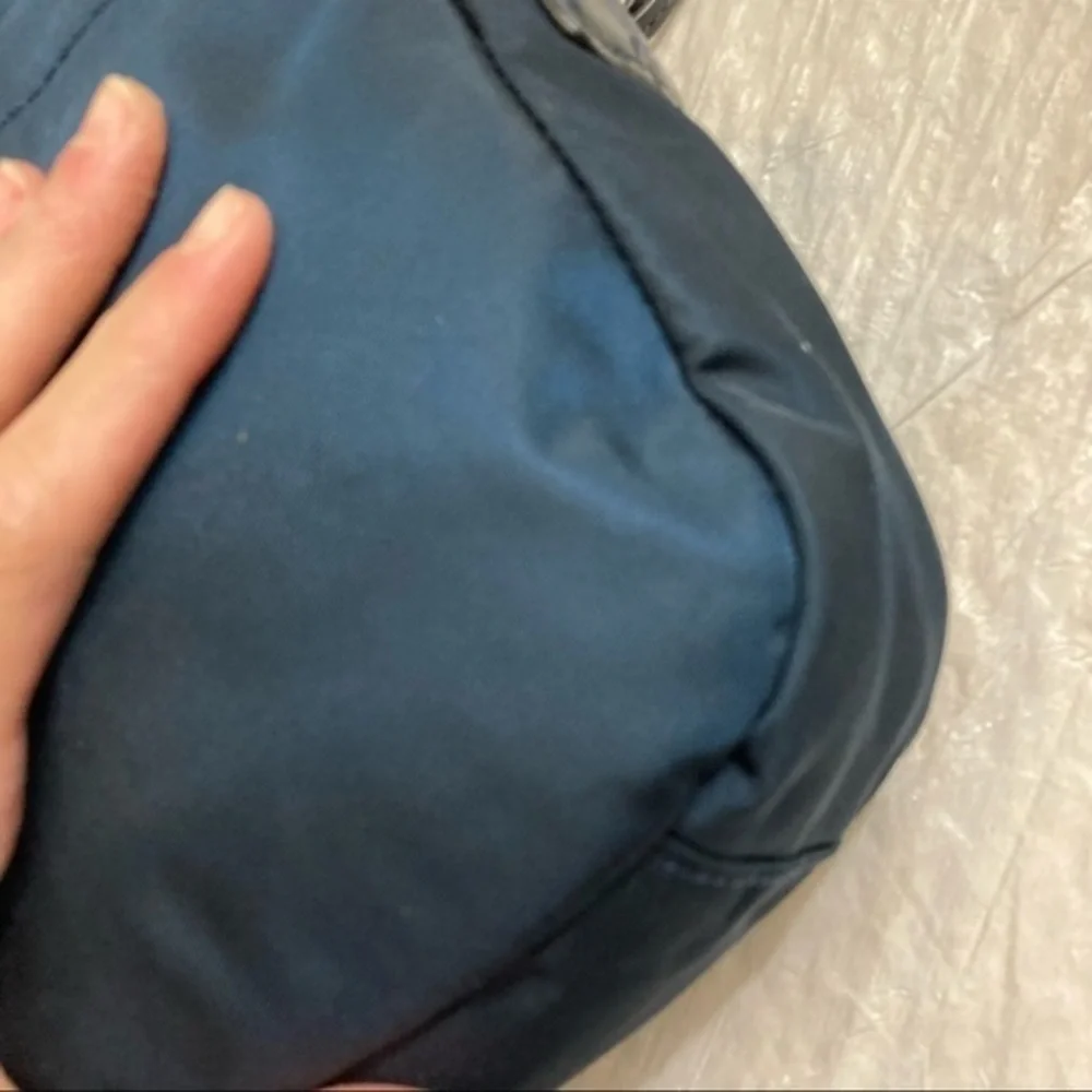 Tumi blue nylon crossbody messenger bag